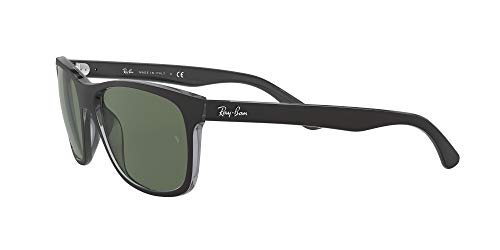 Ray-Ban Rb4181 Gafas de sol, Top Matte Black on Trasp Grey, 57 para Hombre