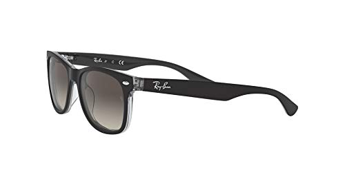 Ray-Ban Rj9052S Gafas de sol, Rectangulares Unisex niños, negro