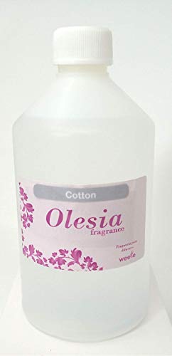 Recarga fragancia Ambientador para Difusores profesionales Weele Aroma (Cotton, 500 ml) perfume para hogar