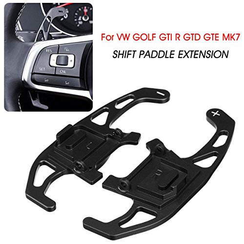 REFURBISHHOUSE Palanca de Cambios del Volante del Coche Palanca de Cambios para Scirocco R GTD GTE MK7 For- 2014 2015 2016 2017 2018 Negro