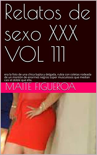 Relatos de sexo XXX VOL 111: era la foto de una chica bajita y delgada, rubia con coletas rodeada de un montón de enormes negros súper musculosos que median casi el doble que ella.