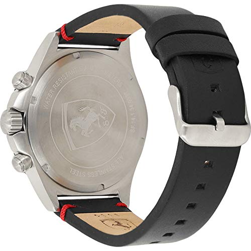 Reloj Scuderia Ferrari para Hombre 0830389, Negro (Plateado/Negro)