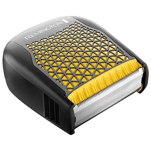 Remington Quickgroom BHT6450 Afeitadora Corporal, Cuchillas Anchas, Inalámbrica, Uso Seco y Mojado, Negro y Amarillo