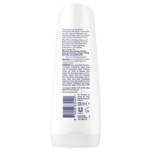 Reparador Dove con aceites nutritivos, 6 unidades (200 ml).