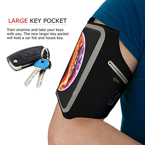 RevereSport Impermeable Brazalete Deportivo iPhone 11 Pro MAX. Armband de Teléfono para Correr, Ciclismo, Funda Caso de Ejercicio