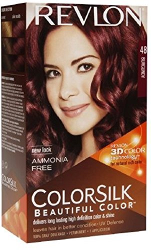Revlon ColorSilk bel colore, 48 Borgogna 1 bis (confezione da 6)