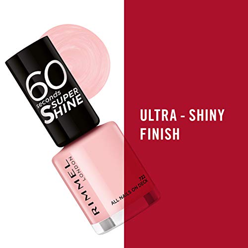 Rimmel London 60 Seconds Super Shine #722-All Nails On Deck 8 ml - 1 unidad