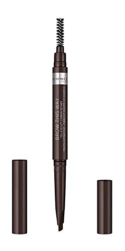 Rimmel London Brow This Way Fill & Sculpt Lápiz de Cejas Tono 3 Dark Brown - 10 gr