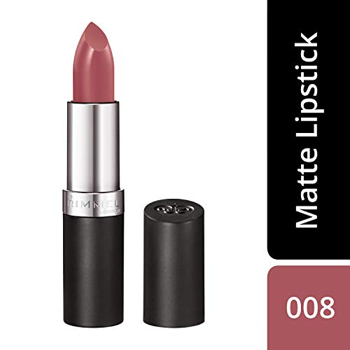 Rimmel London Lasting, Barra de Labios Tono 8 (Dusty Rose), 4 g