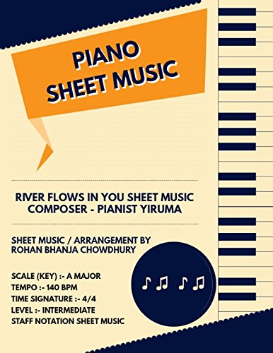 River Flows In You Staff Notation Sheet Music : Pianist Yiruma Songs On Piano Staff Notation Sheet Music (English Edition)