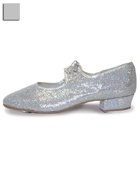 Roch Valley Zapatos de tacón bajo con Efecto Holograma para Mujer, tacón bajo, Efecto Holograma, Mujeres, Zapatos de Grifo con Efecto Holograma de tacón bajo, LHPHS6, Holograma Plateado, 6 UK Child