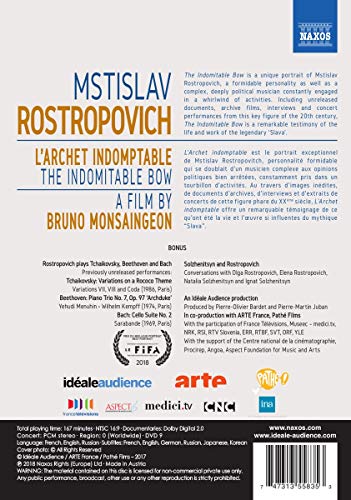 Rostropovich, Mstislav: Indomitable Bow (The) (Documentary, 2017) (NTSC) [DVD]