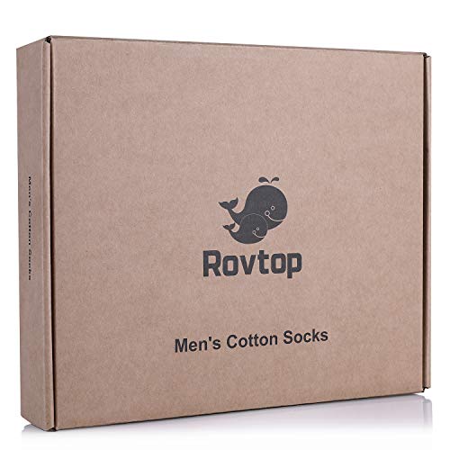 Rovtop 12 Pares de Calcetines para Hombre y Mujer - 6 Pares Calcetines Deportivos Medias Bajas y 6 Pares de Calcetines de Tubo Medio Transpirable (Blanco/Negro/Gris)