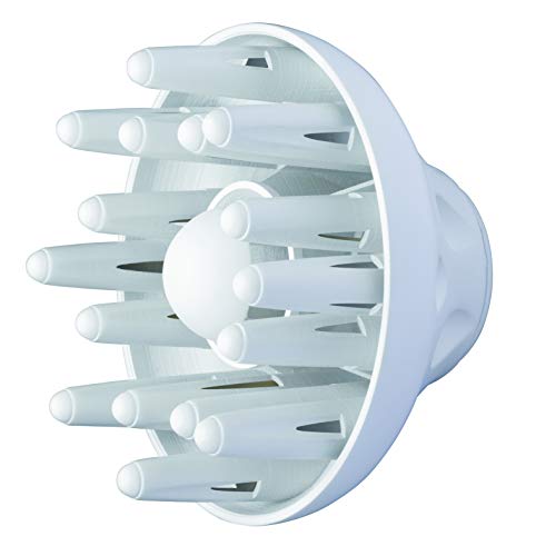 Rowenta CV5090F0 Powerline Plus - Secador de 2300 W potente, función Ionic, boquilla concentradora de aire y difusor, 2 velocidades y 3 temperaturas, botón de aire frío, Blanco y Plata