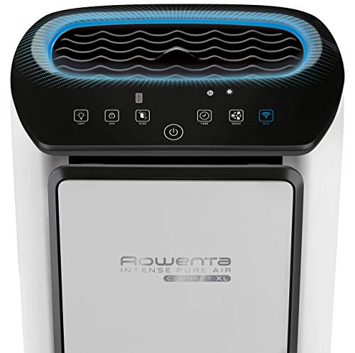 Rowenta PU6080F0 Intense Pure Air Connect XL - Purificador de Aire, 4 niveles de filtración hasta 140 m² con sensor de nivel de contaminación y gas de ajuste automático conectable mediante app