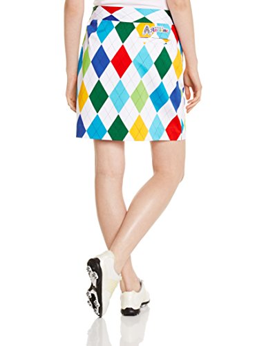 Royal & Awesome King of Diamonds - Falda-pantalón de Golf para Mujer, Multicolor, Talla 38