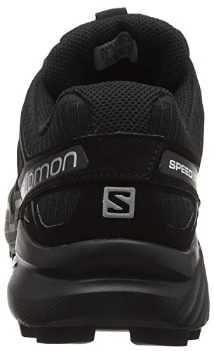 Salomon Speedcross 4, Zapatillas de Trail Running para Hombre, Negro (Black/Black/Black Metallic), 43 1/3 EU