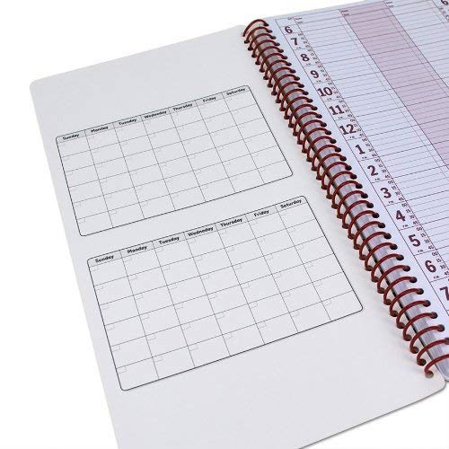 Salón cita libro (2 columnas/200 páginas) – sin fecha, dos persona día y hora Calendario portátil para masaje Spas, peluquería, Estilismo, y salones de belleza