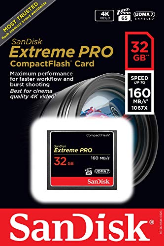 SanDisk Extreme Pro 32 GB SDCFXPS-032G-X46 Extreme Pro 160MB/s CompactFlash Card