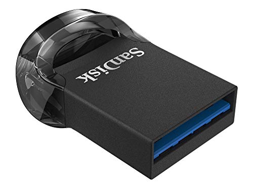 SanDisk Ultra Fit, Memoria flash USB 3.1 de 64 GB con hasta 130 MB/s de velocidad de lectura,Tradicional,Negro,64GB