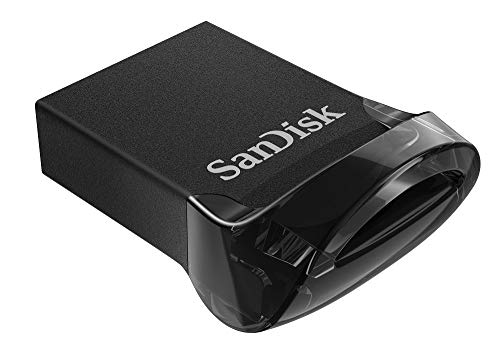 SanDisk Ultra Fit, Memoria flash USB 3.1 de 64 GB con hasta 130 MB/s de velocidad de lectura,Tradicional,Negro,64GB