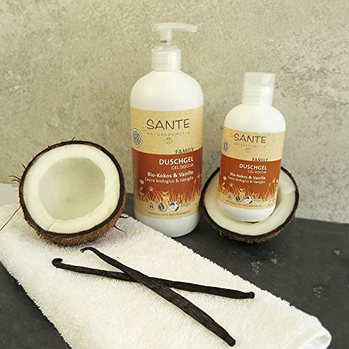 Sante Naturkosmetik 42314 gel de ducha Unisex Cuerpo Coco, Vainilla 950 ml - Geles de ducha (Adultos, Unisex, Cuerpo, Universal, Coco, Vainilla, 950 ml)