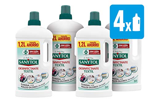 Sanytol - Desinfectante Textil - 4 unidades de 1200ml