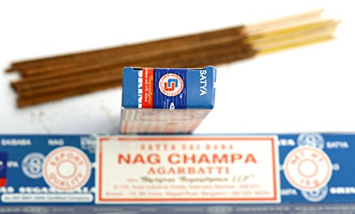 Satya Nag Champa - Varillas de incienso, 15 g, 3 unidades