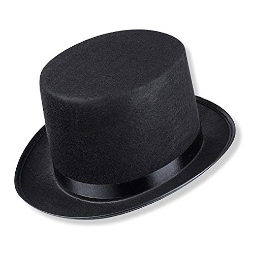 Schramm® Sombrero de Copa con Cinta de Raso Negro para Adultos Sombrero de Copa Chapeau