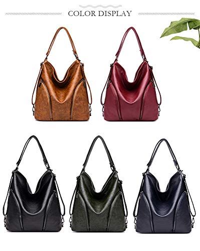 SDINAZ Bolsos de Mano Mujer Bolsos Bandolera Moda Gran Capacidad Cuero Suave Bolsos Totes Shoppers y Bolsos de Hombro