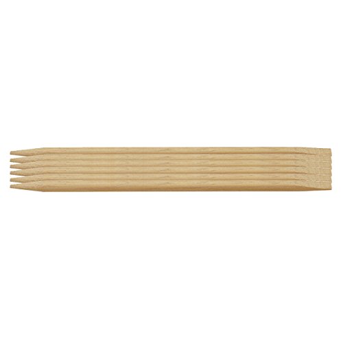 SET 6 PALITO NARANJO EMPUJAPIELES 12CM MADERA