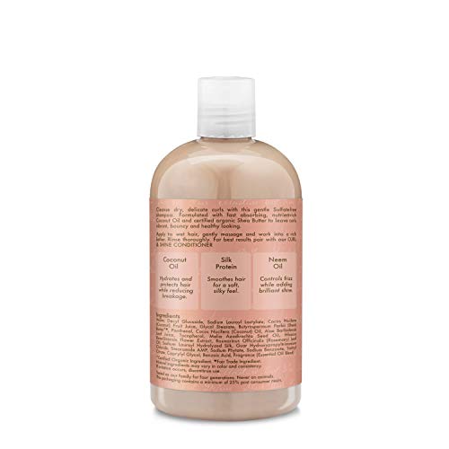 Shea Moisture Coconut & Hibiscus Curl & Shine Shampoo and Conditioner Set W/silk Protein and Neem Oil 13 Oz Bottles by Shea Moisture