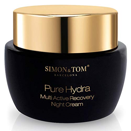 Simon & Tom – PURE HYDRA – Crema Facial Hidratante de Noche – Reduce las Arrugas y Reafirma la piel – Con Aceite de Argán Orgánico, 50ML