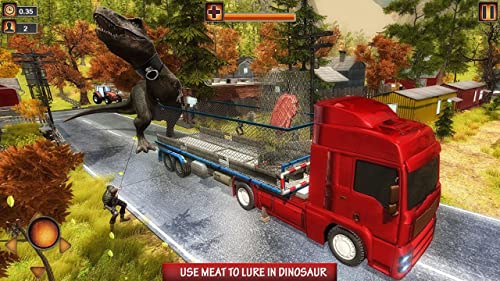 Simulador de Caminhão de Transporte Dino Selvagem 3D: Transportador de Animais Corrida de Carga Estacionamento Jogos de Aventura de Condução Grátis Para Crianças