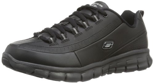 Skechers Synergy-Elite Status, Zapatillas de Deporte Exterior para Mujer, Negro (BBK), 35 EU