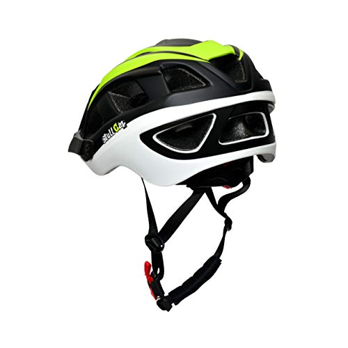 SkullCap® Casco Bicicleta Adulto Montaña MTB - Hombre e Mujer, M (55-58 cm), Color: Neon Verde/Amarillo Oscuro