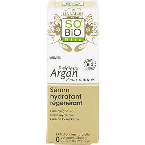 SO'BIO ÉTIC Sérum Hydratant Régénérant Précieux Argan Peaux Matures