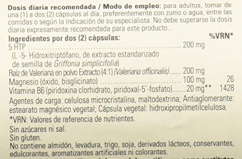 Solgar 5-HTP, Mejora del Equilibrio Emocional y Reducción de la Fatiga, 90 Cápsulas