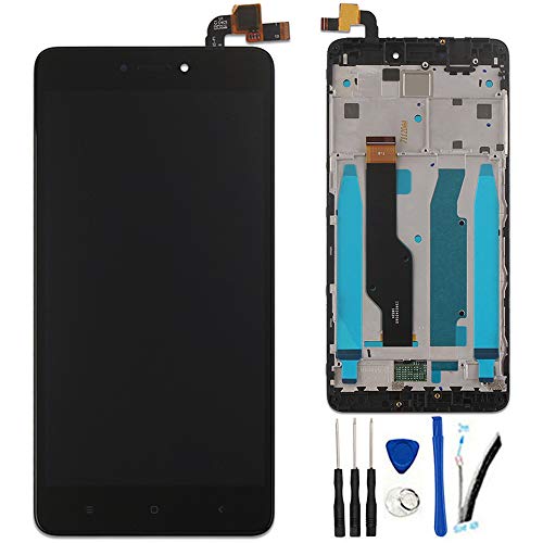 SOMEFUN Pantalla LCD Repuestos Compatible con Xiaomi Redmi Note 4 Global Version/Note 4X(Snapdragon 625 CPU) 5.5" LCD Pantalla Táctil Digitalizador Asamblea de Vidrio (Negro con Marco)