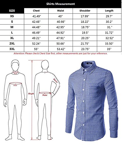 SOOPO Camisa de Manga Larga para Hombres Camisa de algodón con Ajuste Regular para Negocios, Bodas, Verde, XXXL