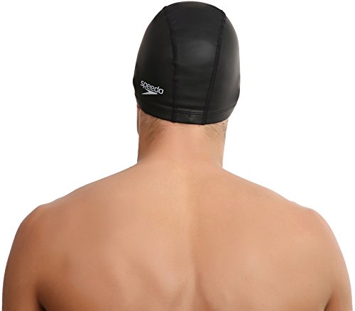 Speedo Pace Gorro de natación, Unisex, Negro, Talla Única