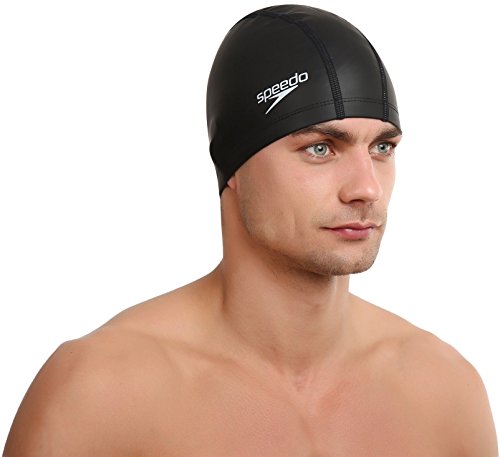 Speedo Pace Gorro de natación, Unisex, Negro, Talla Única