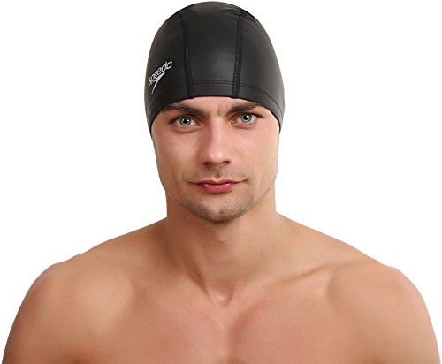 Speedo Pace Gorro de natación, Unisex, Negro, Talla Única