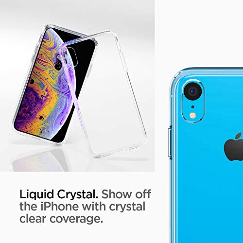 Spigen Funda Liquid Crystal Compatible con Apple iPhone XR(6.1"), Protección Delgada de Gel Silicona y claridad Premium de TPU - Transparente