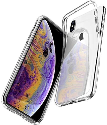 Spigen Funda Liquid Crystal Compatible con Apple iPhone XS/X (5.8"), Protección Delgada de Gel Silicona y claridad Premium de TPU - Transparente