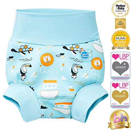 Splash About Happy Nappy Pañal de Baño Reutilizable - Noah's Ark 12-24 Meses