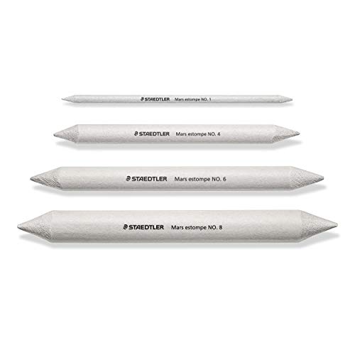 STAEDTLER 5426-S BK4ST Difuminadores, Blanco, 1,4,6,8