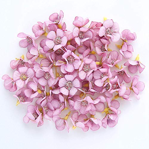 Stephen Artificial & Dried Flowers - 50pcs 2cm Mini Silk Head Artificial Flowers for Wedding Home Decoration Small Flowers for Scrapbooking DIY Garland - by 1 PCs