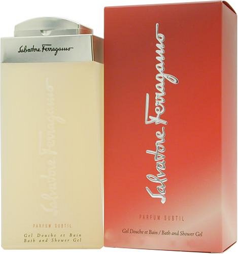 SUBTIL POUR FEMME von Salvatore Ferragamo für Damen. BATH & SHOWER GEL 6.8 oz / 200 ml