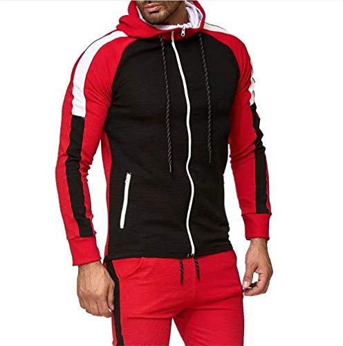 Sudadera Hombres Patchwork Slim Fit Hoodie Otoño Moda Estilo Deportivo Outwear Nueva Blusa Adolescente Top 2020 Sudadera